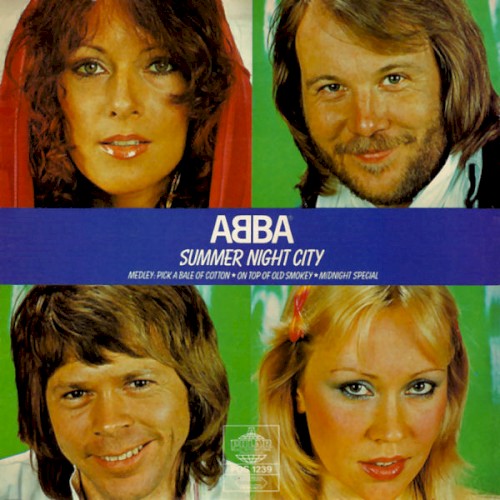 Cover-Artwork für die Single Summer Night City von ABBA