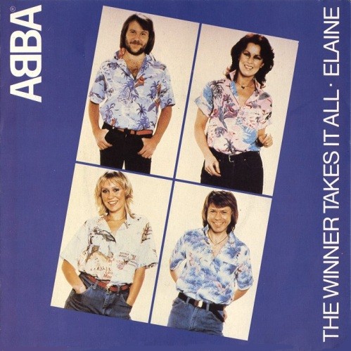 Portada del sencillo The Winner Takes It All de ABBA