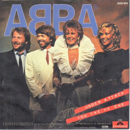 Portada del sencillo Under Attack de ABBA