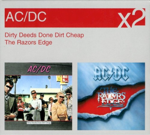 Cover-Artwork für das Album Dirty Deeds Done Dirt Cheap / The Razors Edge von AC/DC