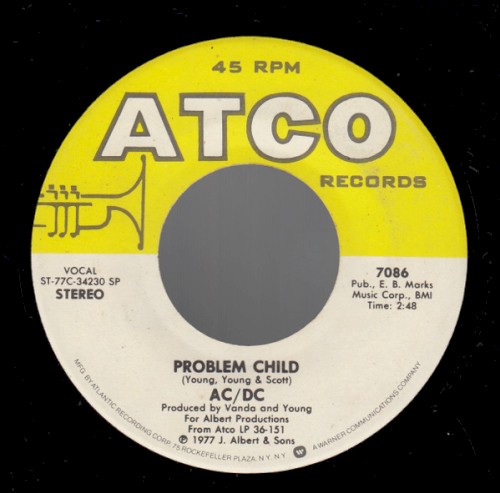 Problem Child by AC/DC single cover art