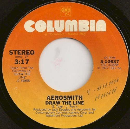 Draw the Line by Aerosmith single cover art