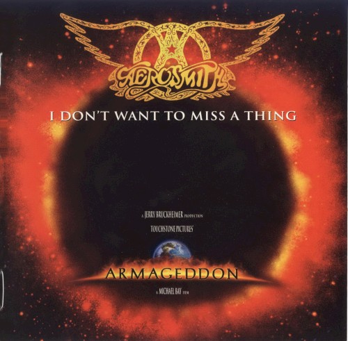 Portada del sencillo I Don’t Want to Miss a Thing de Aerosmith