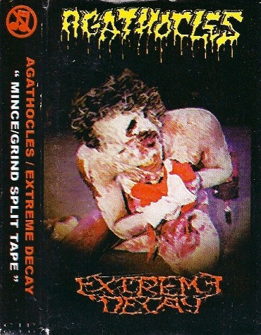 Portada del álbum Mince/Grind Split Tape de Agathocles