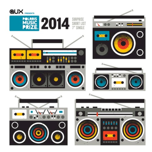 Cover-Artwork für die Single Polaris Music Prize Split 7" von Arcade Fire