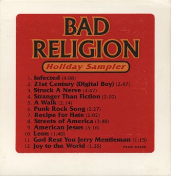 Portada del álbum Holiday Sampler de Bad Religion
