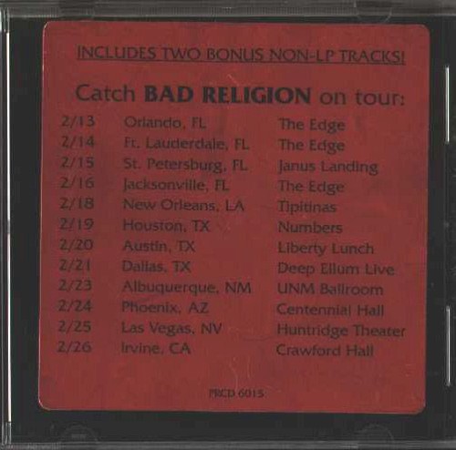 Infected by Bad Religion single cover art