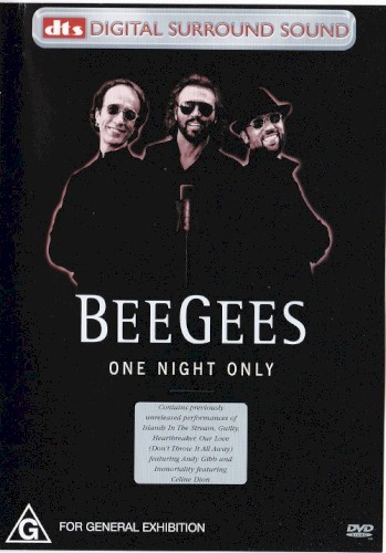 One Night Only by Bee Gees album cover art