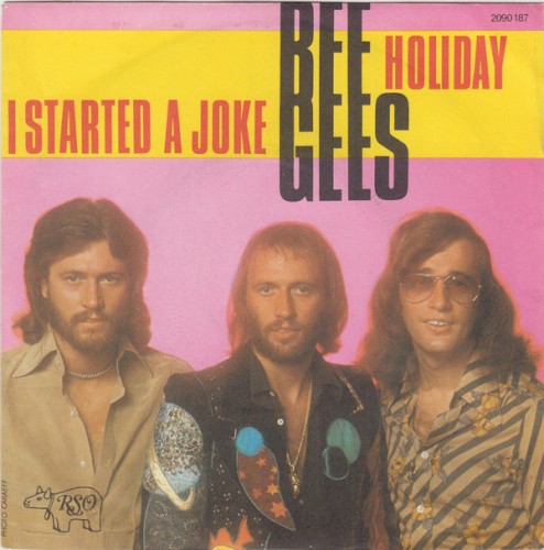 I Started a Joke / Holiday by Bee Gees single cover art