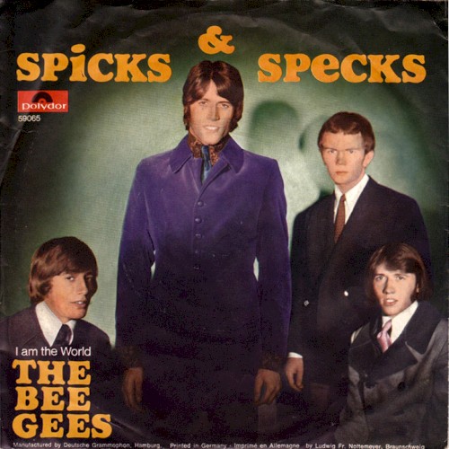 Spicks & Specks / I Am The World by Bee Gees single cover art