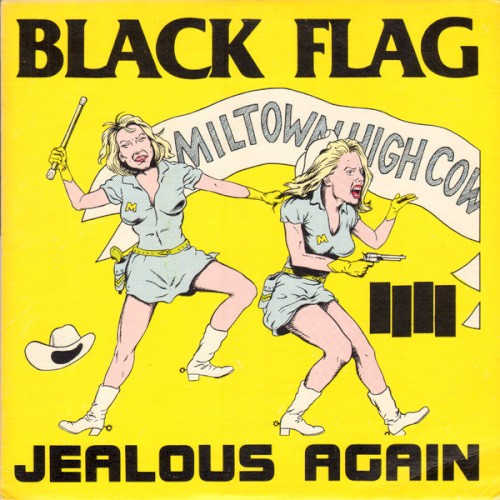 Black Flag 的 Jealous Again EP封面