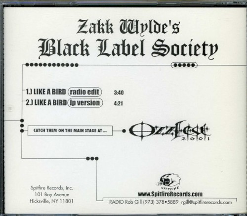 Black Label Society 的 Like A Bird 單曲 封面