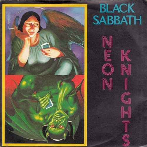 Neon Knights by Black Sabbath single cover art