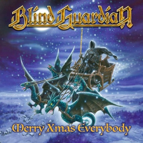 Merry Xmas Everybody by Blind Guardian single cover art