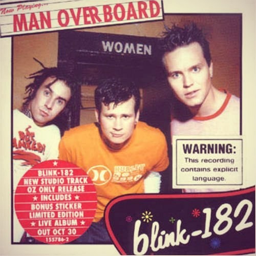 Portada del sencillo Man Overboard de blink-182