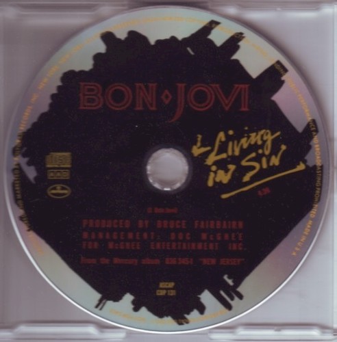 Pochette de Living in Sin par Bon Jovi (single)