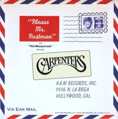 Please Mr. Postman by Carpenters single cover art