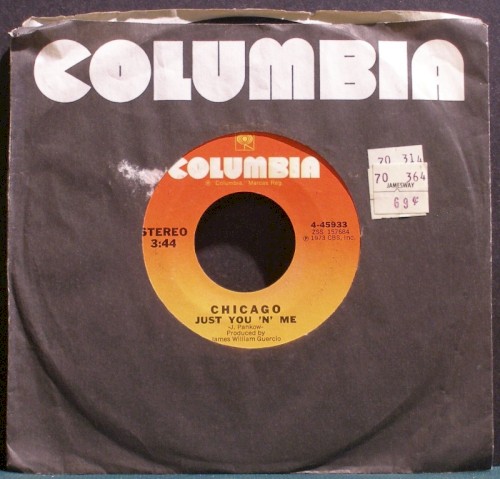 Just You 'n' Me by Chicago single cover art