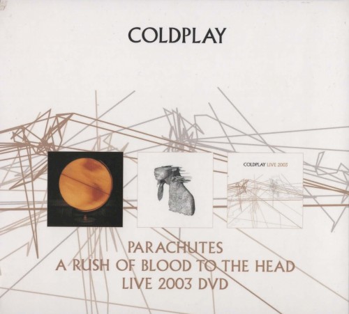 Coldplay 的 Parachutes / A Rush of Blood to the Head / Live 2003 DVD 專輯 封面