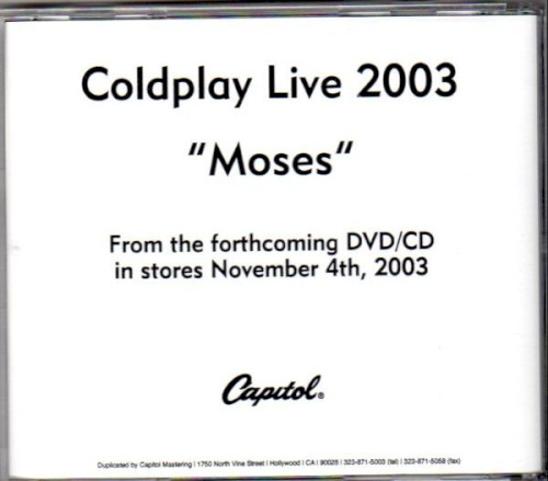 Portada del sencillo Moses de Coldplay