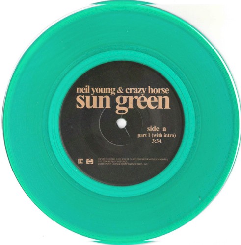 Cover-Artwork für die Single Sun Green von Crazy Horse