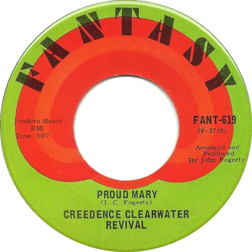 Creedence Clearwater Revival 的 Proud Mary / Born on the Bayou 單曲 封面