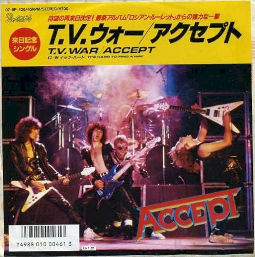 T.V. War by Accept single cover art