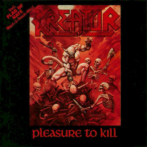 Pleasure to Kill / Flag of Hate by Kreator album cover art