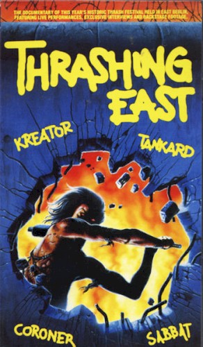 Kreator 的 Thrashing East 专辑封面