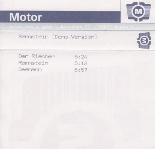 3-Track Demo by Rammstein EP cover art