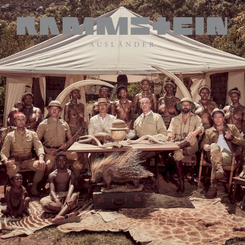 Ausländer by Rammstein single cover art