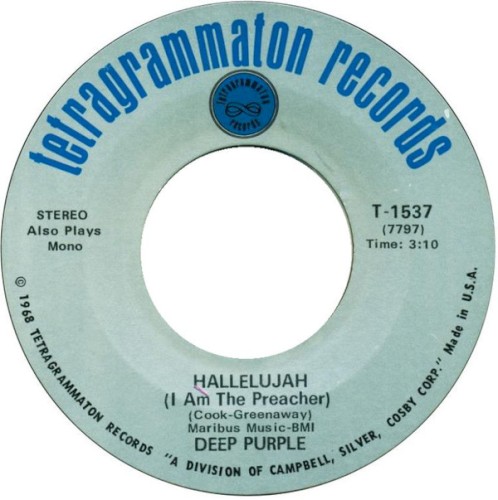 Pochette de Hallelujah par Deep Purple (single)