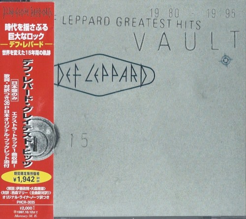 Portada del álbum Vault: Def Leppard Greatest Hits 1980–1995 de Def Leppard