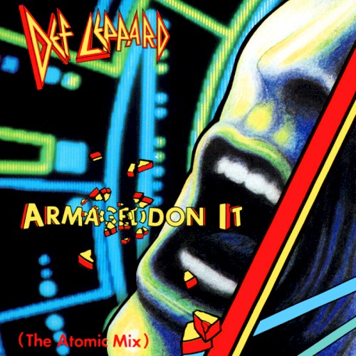 Portada del sencillo Armageddon It (The Atomic mix) de Def Leppard