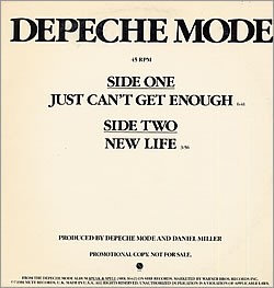 Just Can't Get Enough / New Life by Depeche Mode single cover art