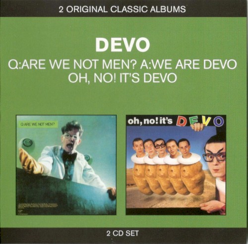 Pochette de Q: Are We Not Men? A: We Are Devo! / Oh, No! It’s DEVO par DEVO (album)