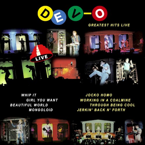 Greatest Hits Live by DEVO album cover art