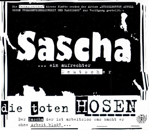 Pochette de Sascha … ein aufrechter Deutscher par Die Toten Hosen (single)