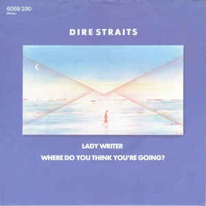 Lady Writer by Dire Straits single cover art