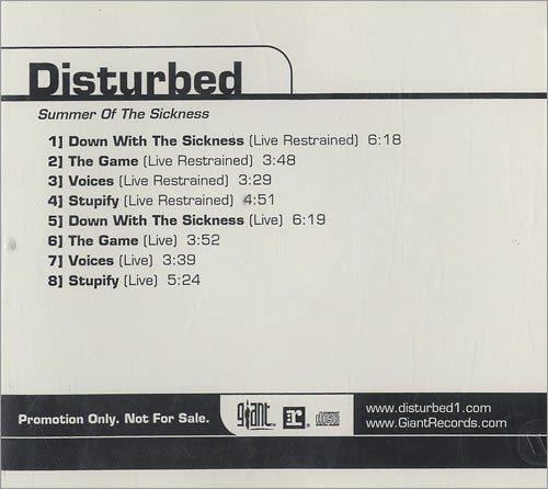 Disturbed 的 Summer of the Sickness 專輯 封面
