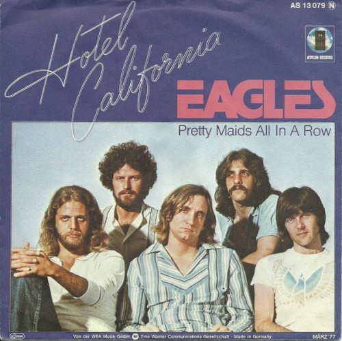 Eagles 的 Hotel California 单曲封面