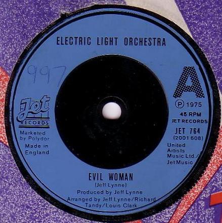Cover-Artwork für die Single Evil Woman von Electric Light Orchestra