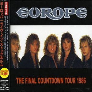 Portada del álbum The Final Countdown Tour 1986 de Europe