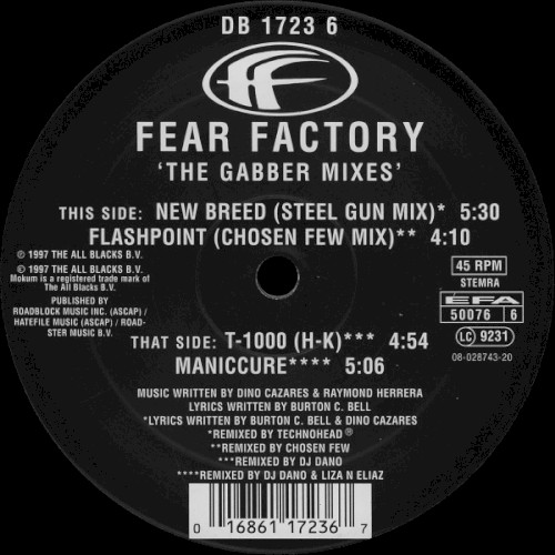 Fear Factory 的 The Gabber Mixes EP 封面