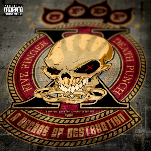 A Decade of Destruction by Five Finger Death Punch album cover art