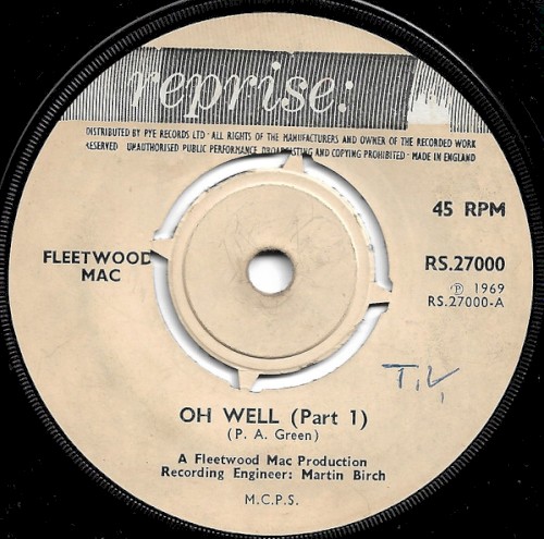Oh Well (Part 1 & 2) by Fleetwood Mac single cover art