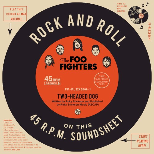 Two-Headed Dog by Foo Fighters single cover art