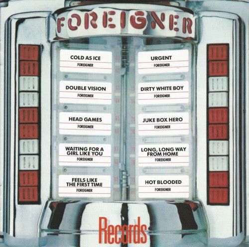 Foreigner 的 Records 專輯 封面