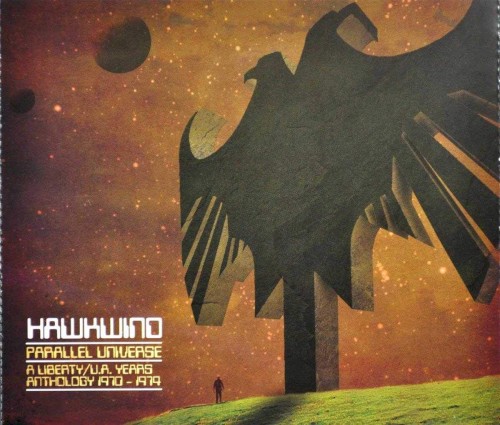 Parallel Universe: A Liberty/U.A. Years Anthology 1970–1974 by Hawkwind album cover art