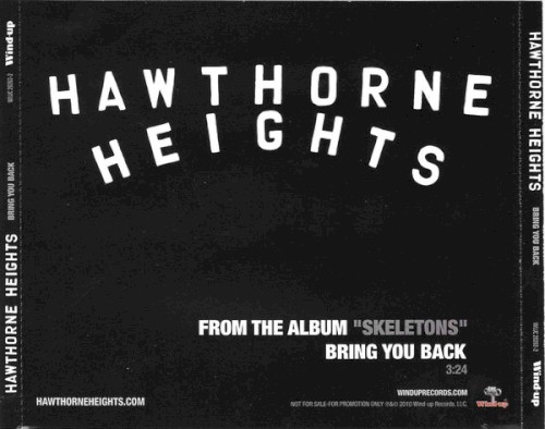 Cover-Artwork für die Single Bring You Back von Hawthorne Heights
